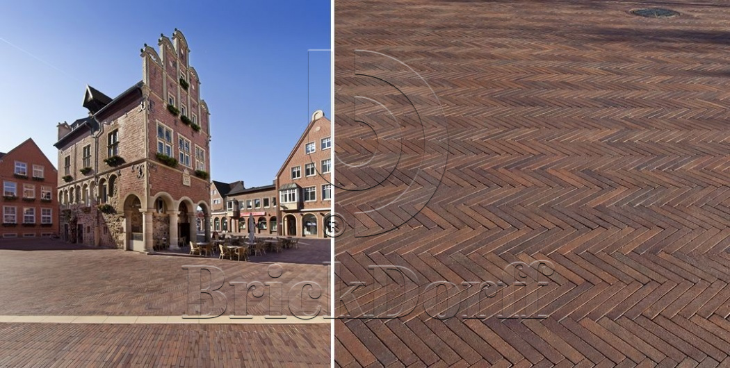 Тротуарная плитка / брусчатка Клинкерная ABC Malmo (Малмо) Blau bunt schmolz, ригельный 292*71*52 мм