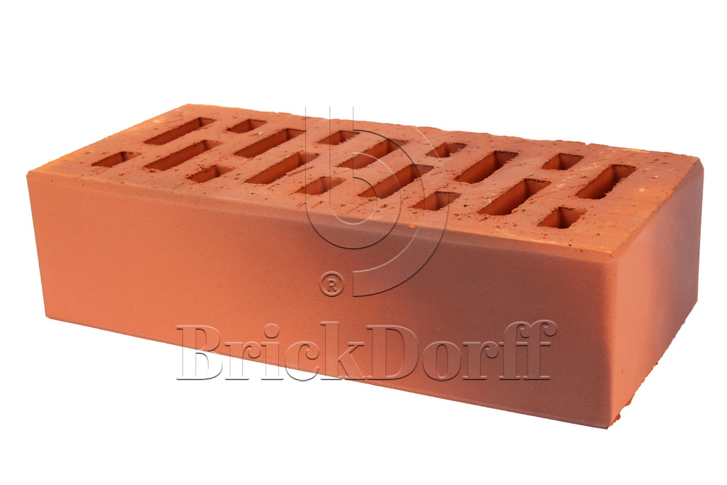 Кирпич клинкерный облицовочный красный терракотовый, Lode CAMELEO гладкая, 250*60*65 мм