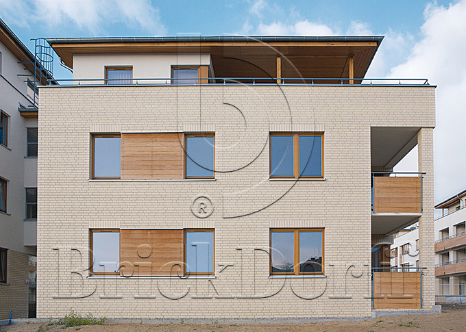 Objekta Beige glatt, 240*71*10 мм, Клинкерная фасадная плитка облицовочная под кирпич ABCklinker