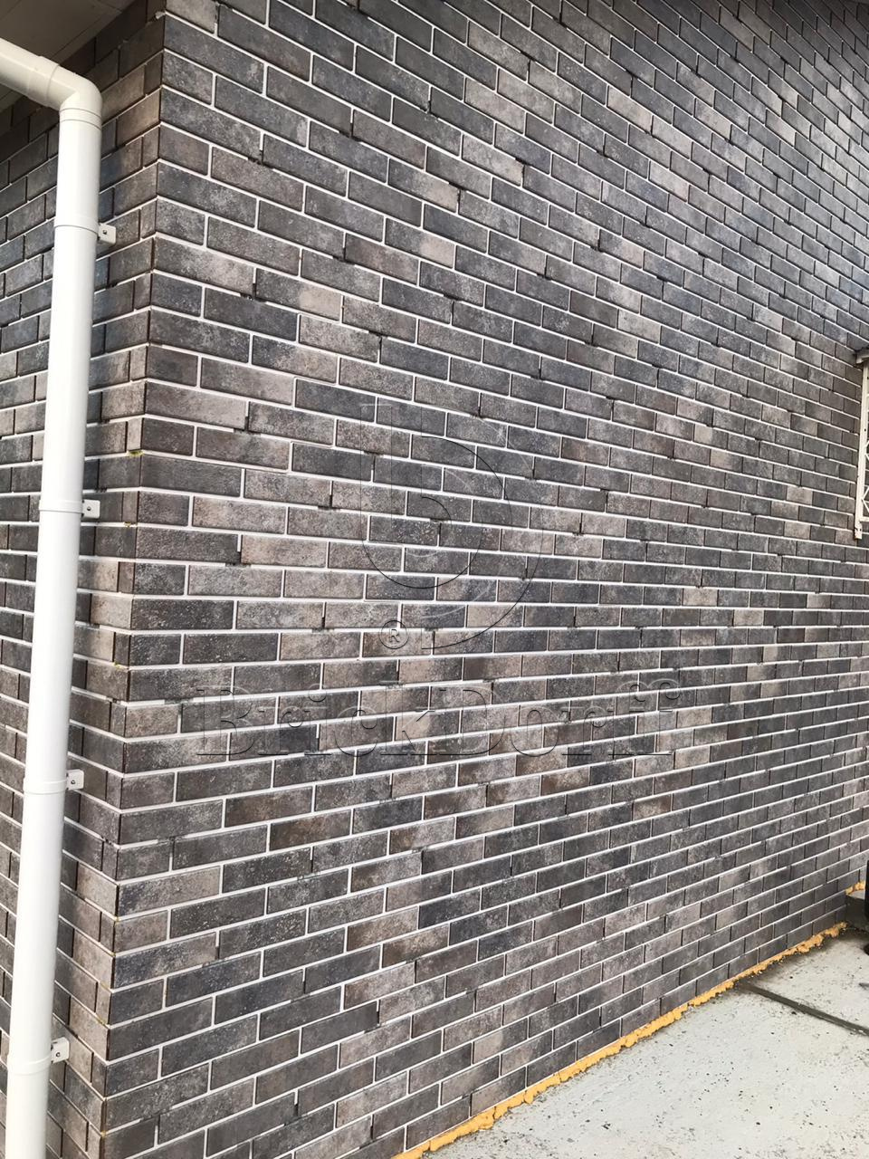 Viano Grys 245X66х7,4 мм Клинкерная фасадная плитка под кирпич облицовочная, серо-бежевый