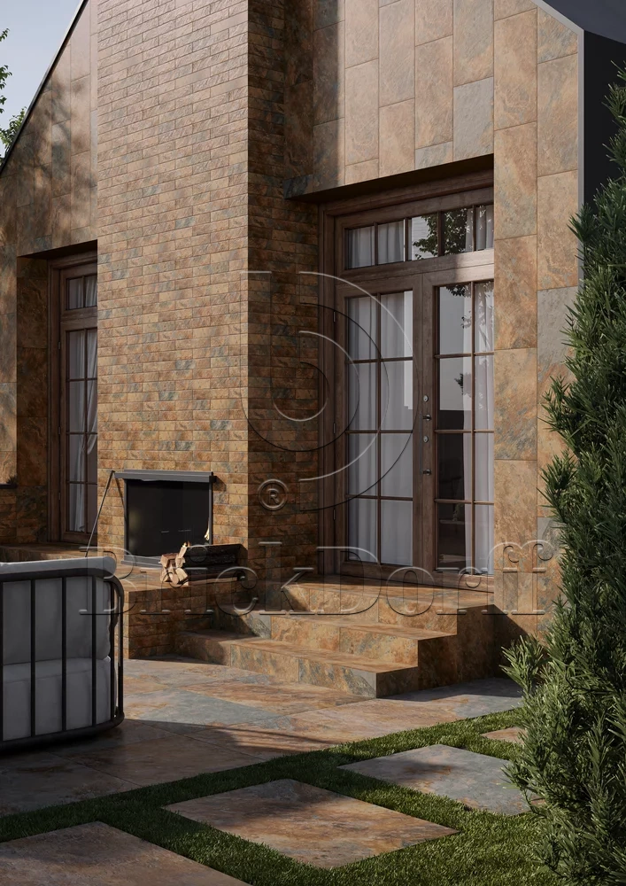 Ardis Rust 600*300*8,5 мм клинкерная плитка большеформатная для фасада и цоколя