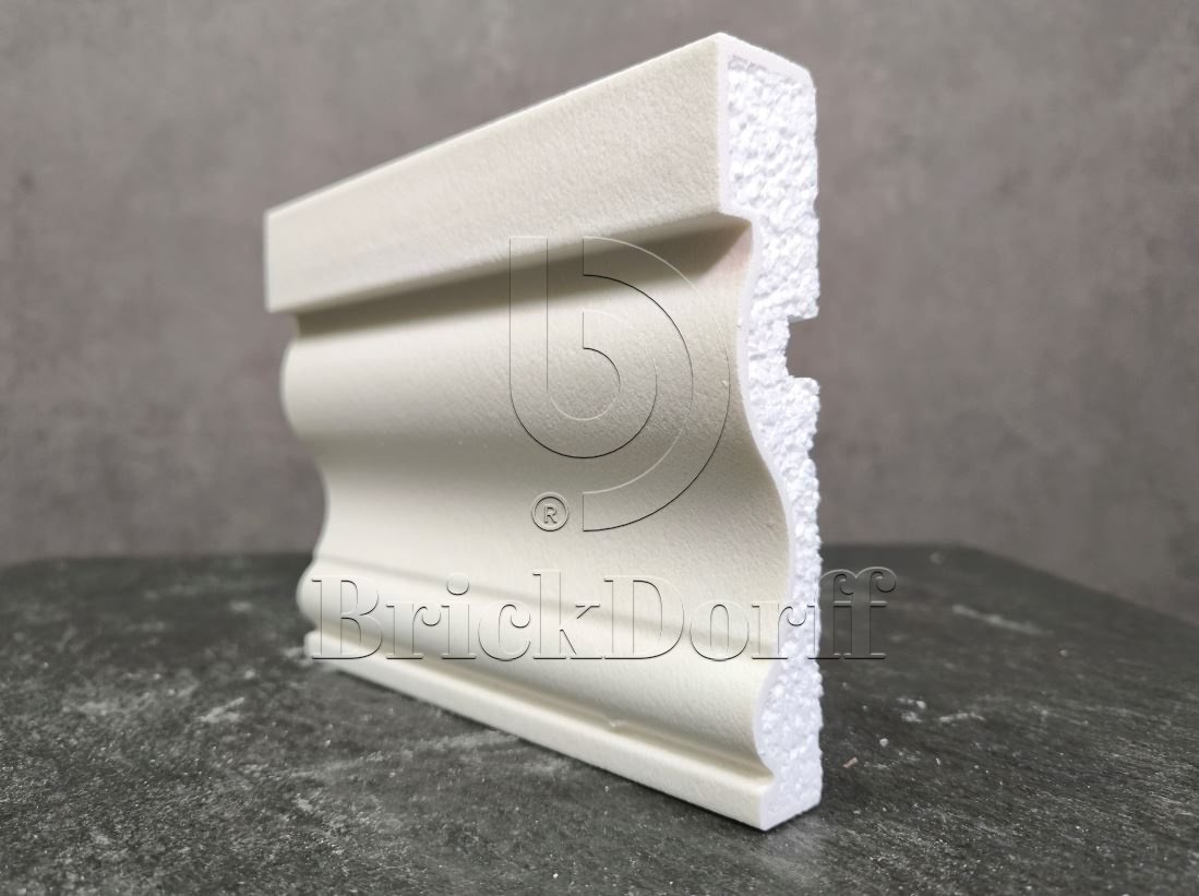 Молдинг для фасада - лепнина, декор из пенополистирола МВ-150/1 150*30*2000 мм