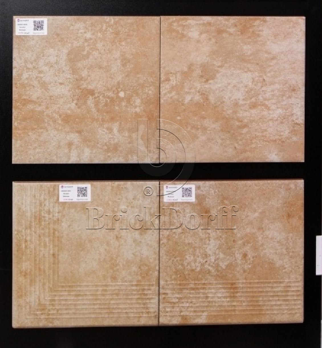 Клинкерная плитка Ilario Beige 300x300x11 – для улицы, террасы, крыльца, лестницы, морозостойкая