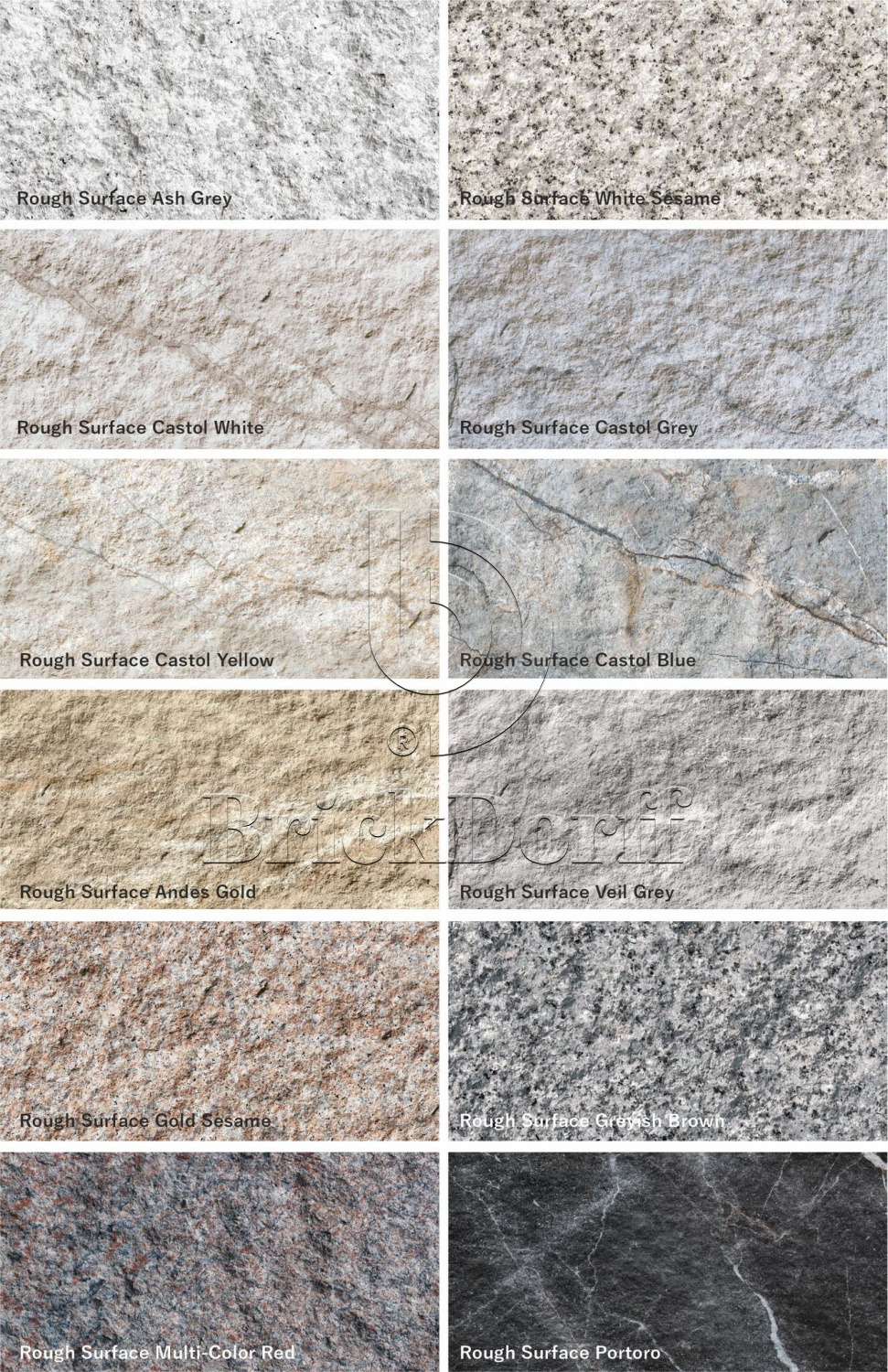 Rough Surface Castol White (светлый камень с мягким матовым рельефом)— гибкий камень 1200×600 мм