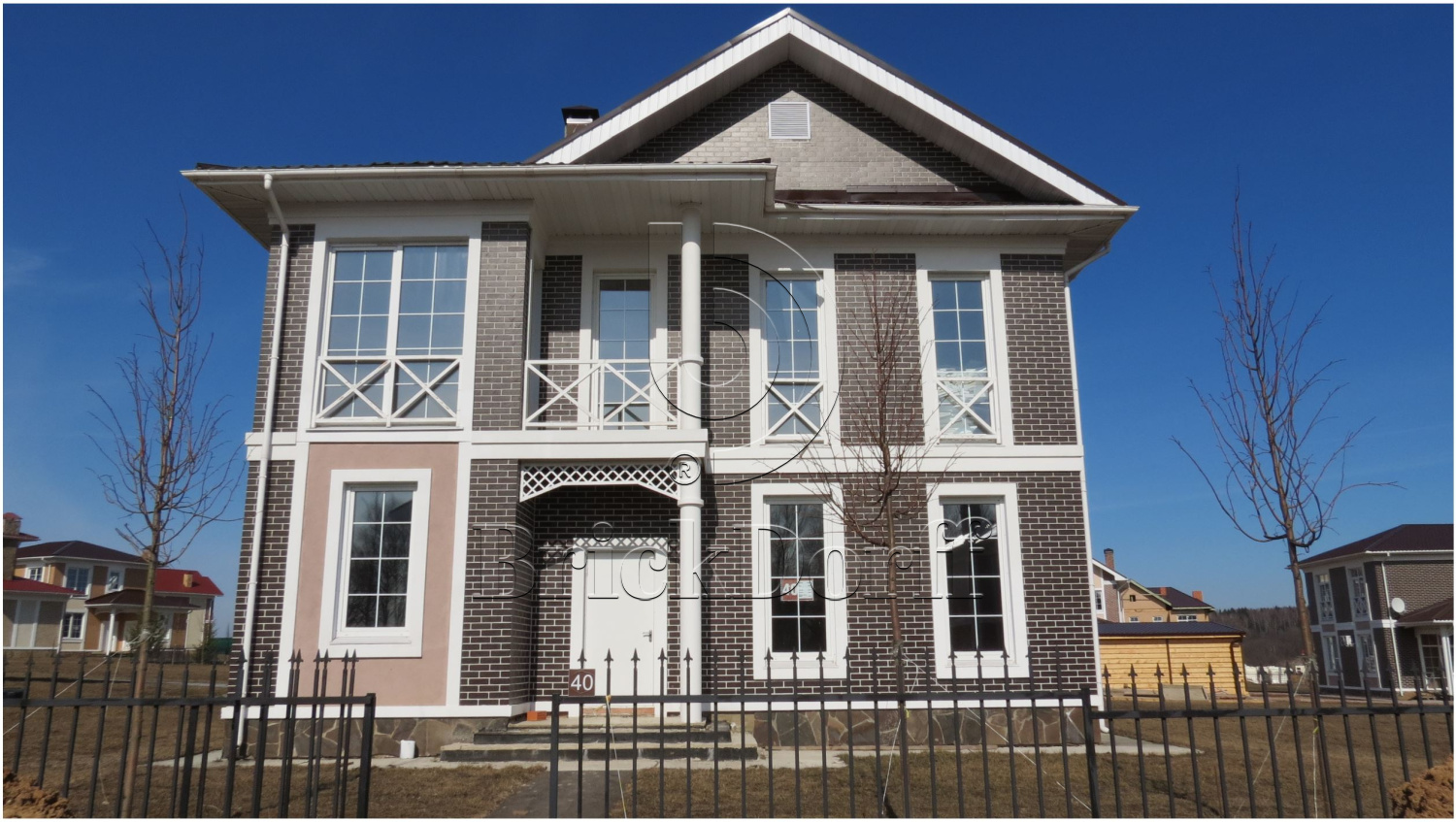 Фасадная Термопанель из пенополистирола ППС 60 мм с клинкерной плиткой Braun Schieferstruktur 240*52*7 мм