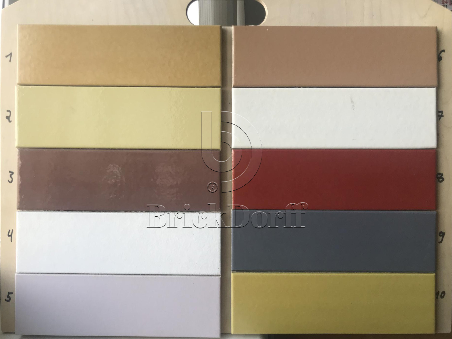 №39 Глазурованная Фасадная плитка Клинкерная облицовочная под кирпич 283х84х11 мм цвет серый RAL