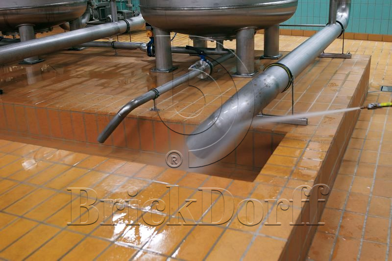 Кислотоупорная Клинкерная напольная плитка для промышленных помещений ABC Objekta Sandgelb 240*240*12 мм