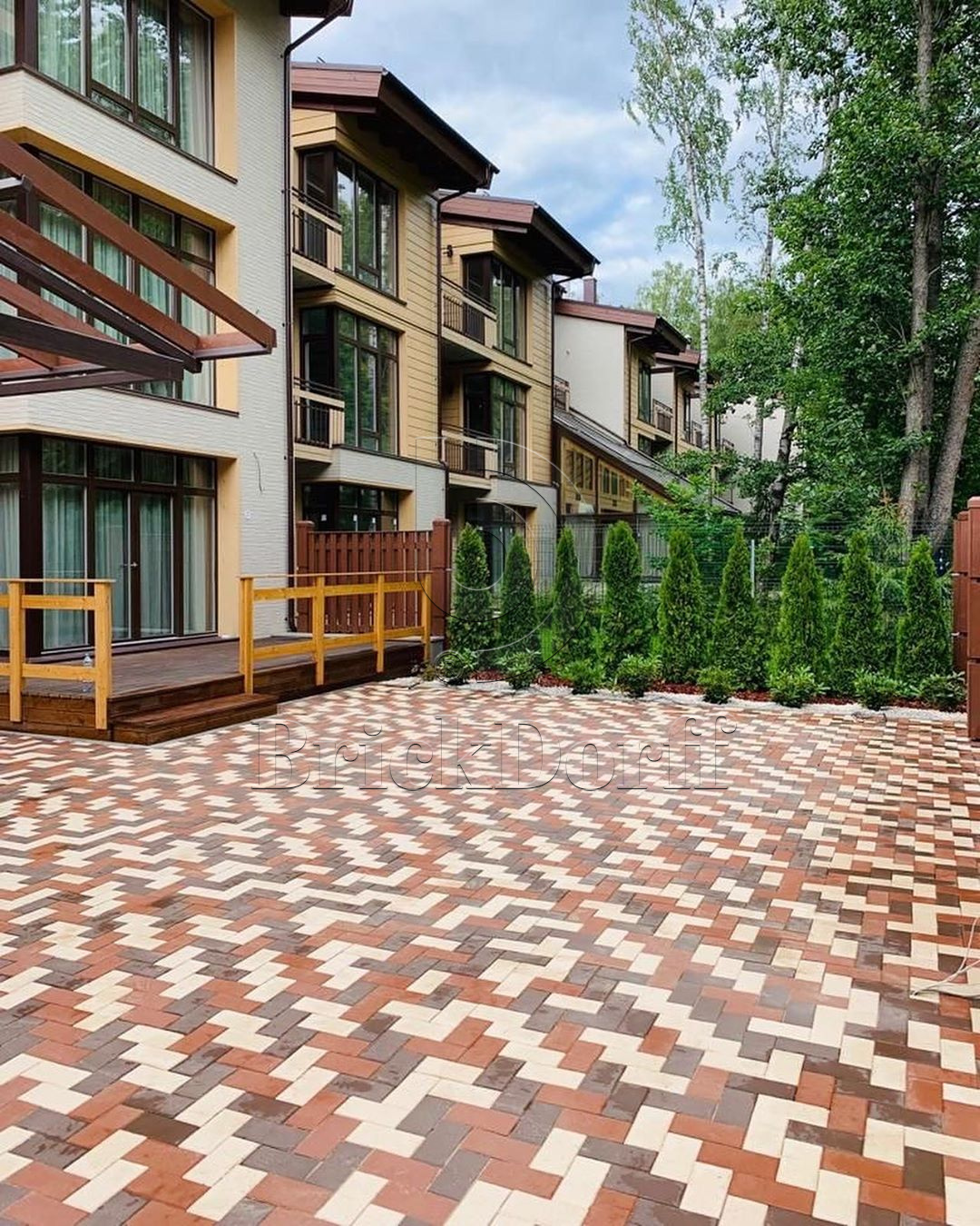 Тротуарная плитка / брусчатка Клинкерная ЛСР MIX-2 200*100*50 мм