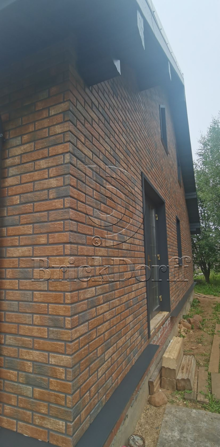 Loft Brick Chili фасадная термопанель из пенополистирола ППС 80 мм с клинкерной плиткой