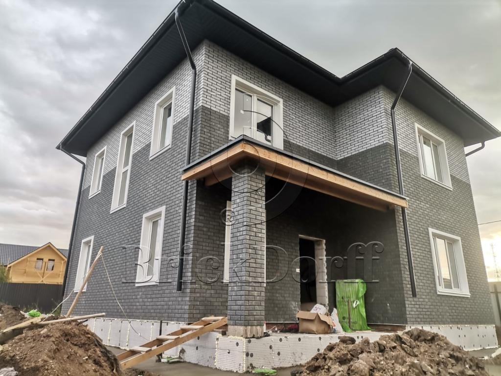 Cement Gray 245х65х8,5 мм клинкерная плитка под кирпич для фасада и цоколя