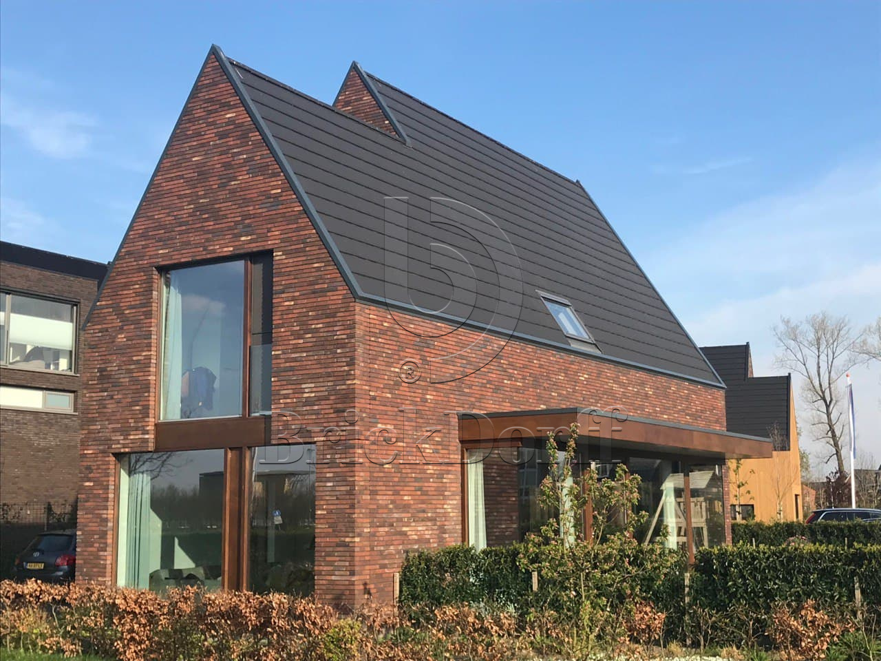 Rookkwarts WF 210х24х50 мм, Фасадная и Интерьерная Плитка ручной формовки под кирпич Engels baksteen