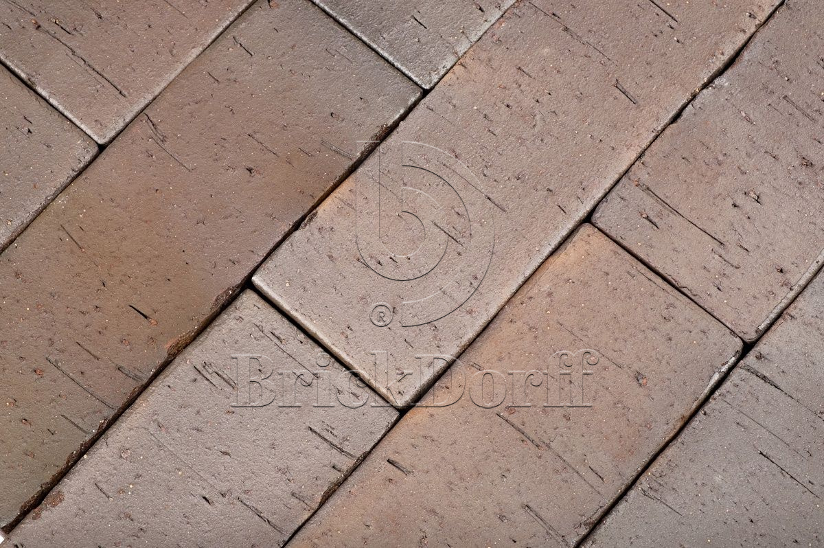 Мюнхен флэш, серая ригельная тротуарная плитка/брусчатка клинкерная 250*80*52 мм, пятый элемент