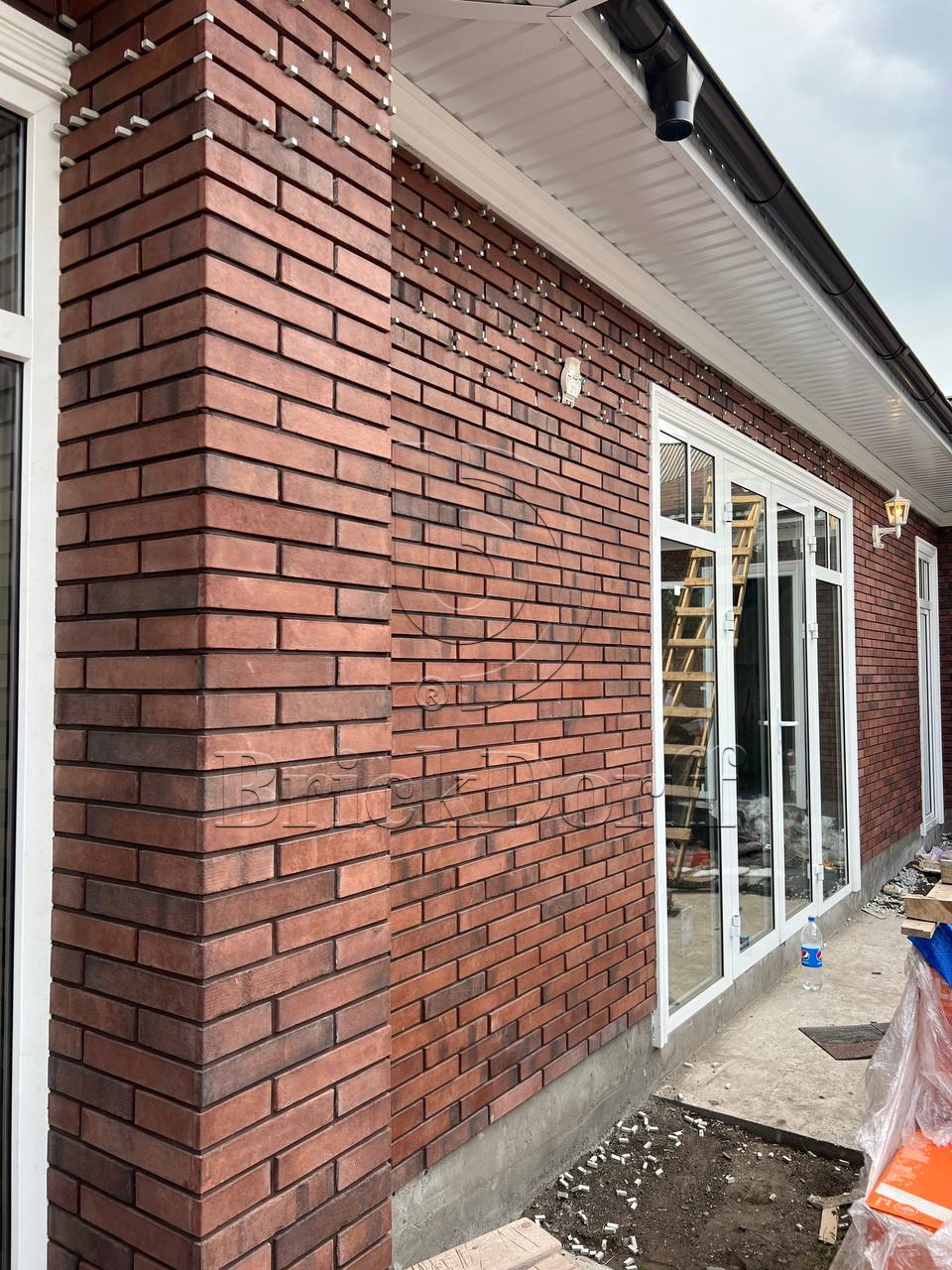 Фасадная ригельная плитка под клинкер Life Brick Римхен 370, 284*51*15 мм