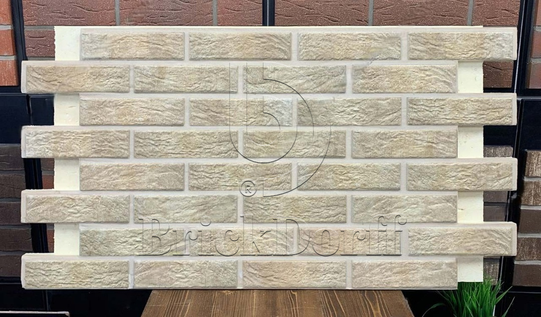 Loft Brick Salt фасадная термопанель из пенополиуретана ППУ 65 мм