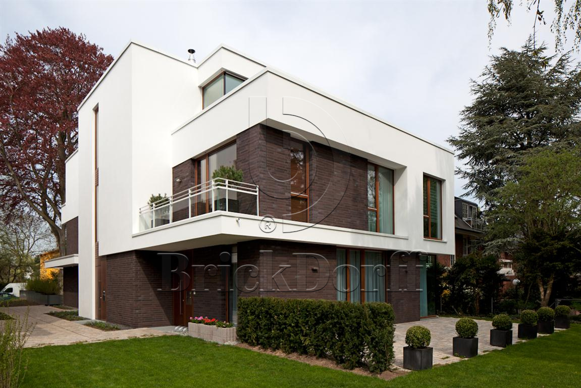 Клинкерная фасадная плитка облицовочная под кирпич под кирпич Stroeher (Штроер) Zeitlos 359 kohlenglanz рельефная, 400*35*14 мм