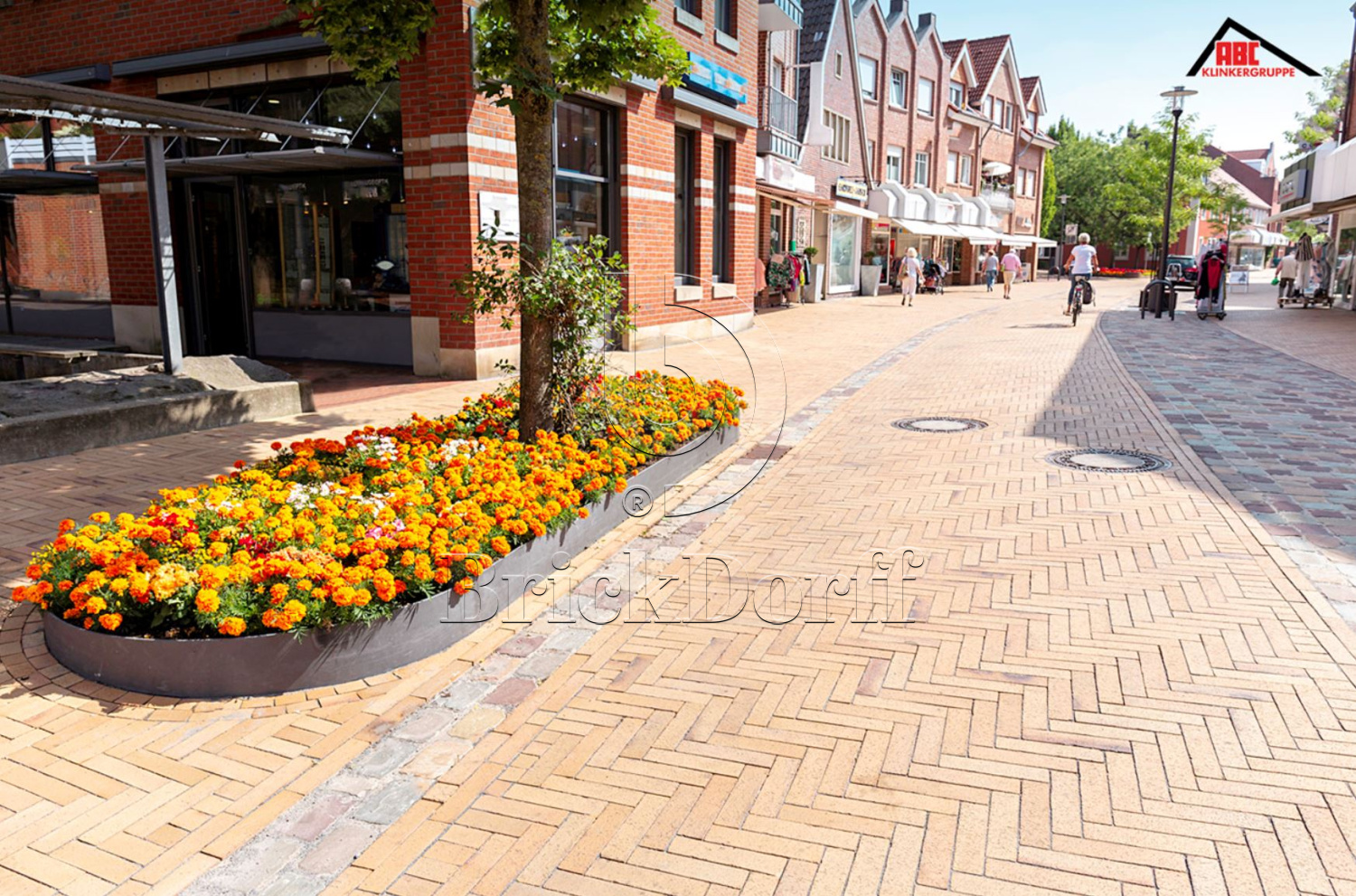 Тротуарная плитка / брусчатка Клинкерная ABC Antik gelb kohlebrand (Антик гелб кохлебранд), 200*100*52 мм