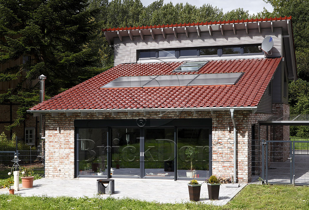 Керамическая черепица рядовая Roben FLANDERNplus кайенский глянцевый ангоб