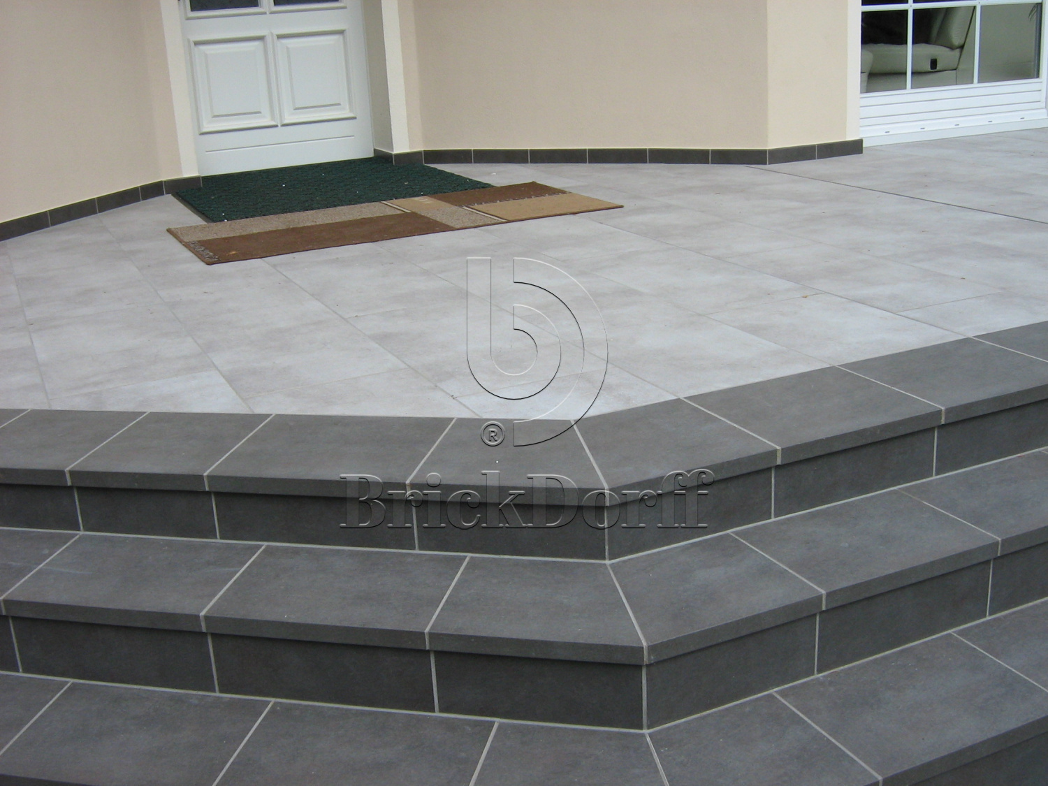 Клинкерная Ступень лофт противоскользящая плитка Stroeher KERAPLATTE ASAR 645 giru 294*340*35*11 мм