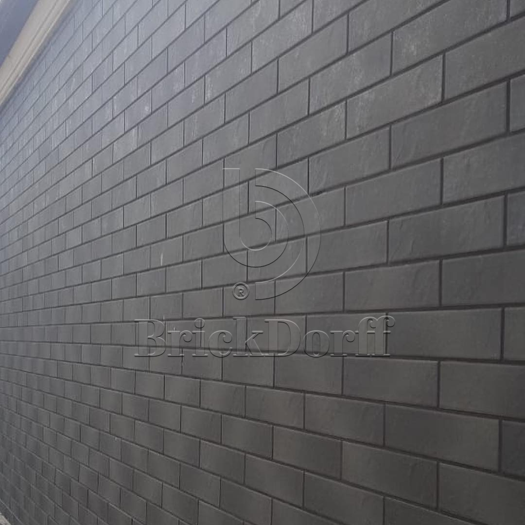 Semir Grafit 245X66х7,4 мм Клинкерная фасадная плитка под кирпич облицовочная, серая