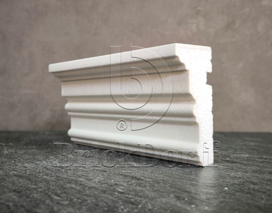 ПОДОКОННИК для Фасада и Интерьера - лепнина, декор из пенополистирола ПВ-110/2 110*60*2000 мм