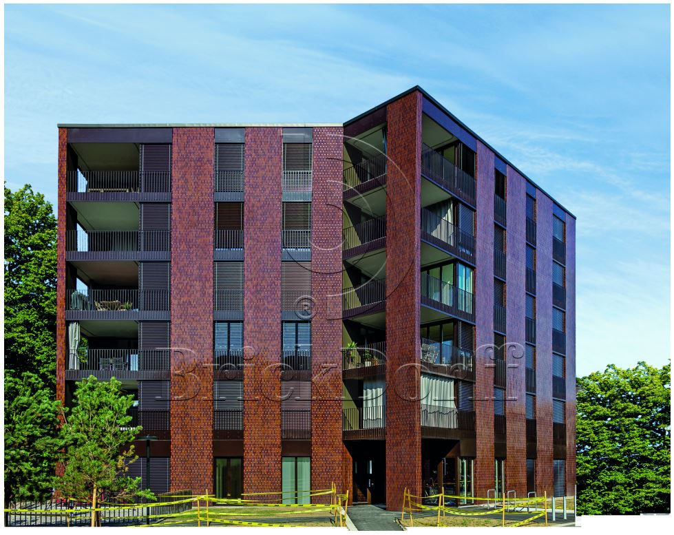 Клинкерная глазурованная фасадная плитка под кирпич цвет по RAL- уникальные цветовые решения