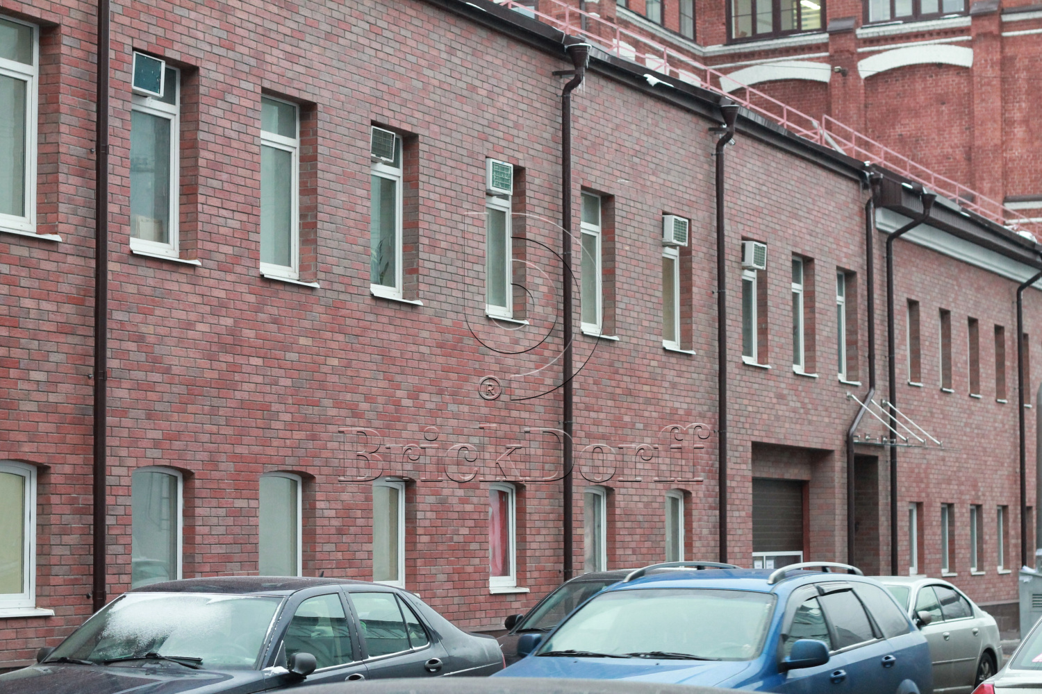 Клинкерная фасадная плитка облицовочная под кирпич Stroeher (Штроер) Keraprotect 416 rotterdam рельефная NF11, 240*71*11 мм