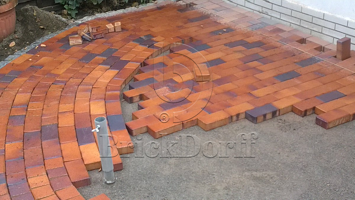 Тротуарная плитка клинкерная ABC Herbstlaub-geflammt (Хербстлауб-гефламмт), 200*100*20 мм