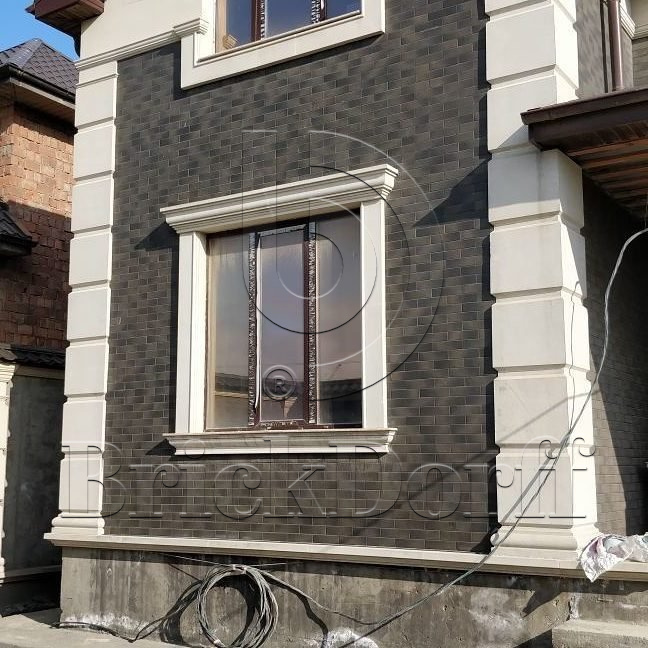 Semir Grafit 245X66х7,4 мм Клинкерная фасадная плитка под кирпич облицовочная, серая