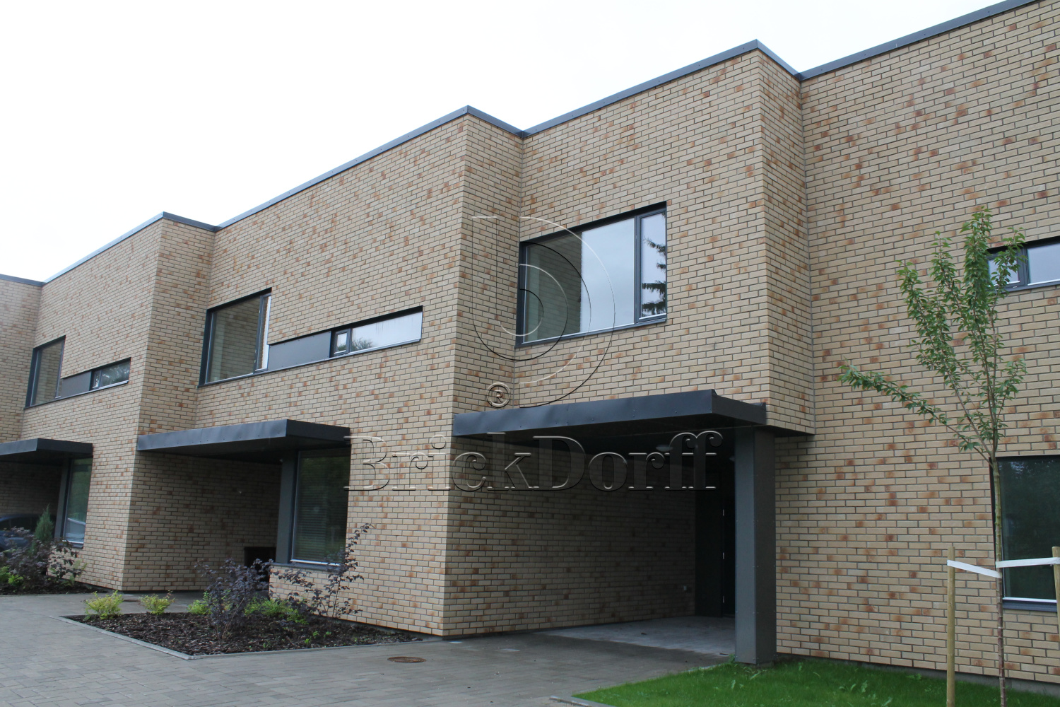 Клинкерная фасадная плитка облицовочная под кирпич Stroeher (Штроер) Zeitlos 352 kupferschmels рельефная NF14, 240*71*14 мм