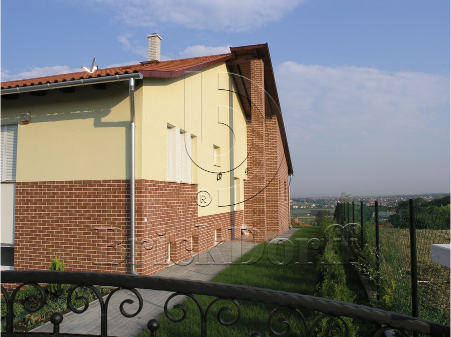 Клинкерная фасадная плитка облицовочная под кирпич Stroeher (Штроер) Keraprotect 413 utrecht рельефная NF11, 240*71*11 мм