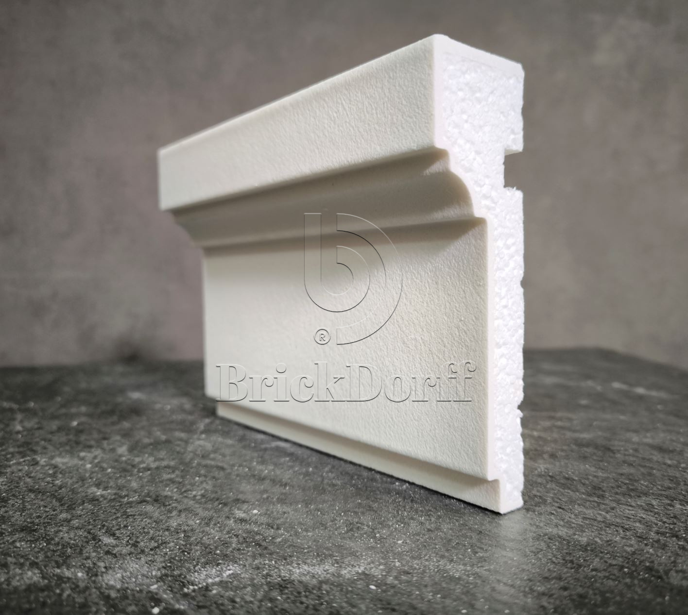 Молдинг для фасада - лепнина, декор из пенополистирола МВ-140/5 140*40*2000 мм