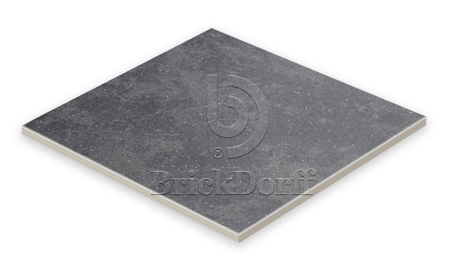 Клинкерная Плитка напольная противоскользящая Stroeher KERAPLATTE ROCCIA 845 nero 240*240*10 мм