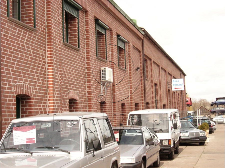 Клинкерная фасадная плитка облицовочная под кирпич Stroeher (Штроер) Keraprotect 415 breda рельефная NF11, 240*71*11 мм