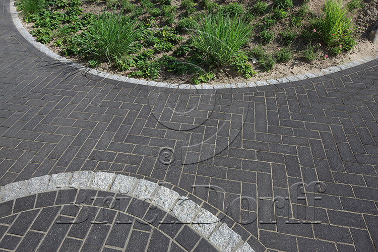 Тротуарная плитка / брусчатка Клинкерная черная LHL klinker TYBET 200*100*51 мм