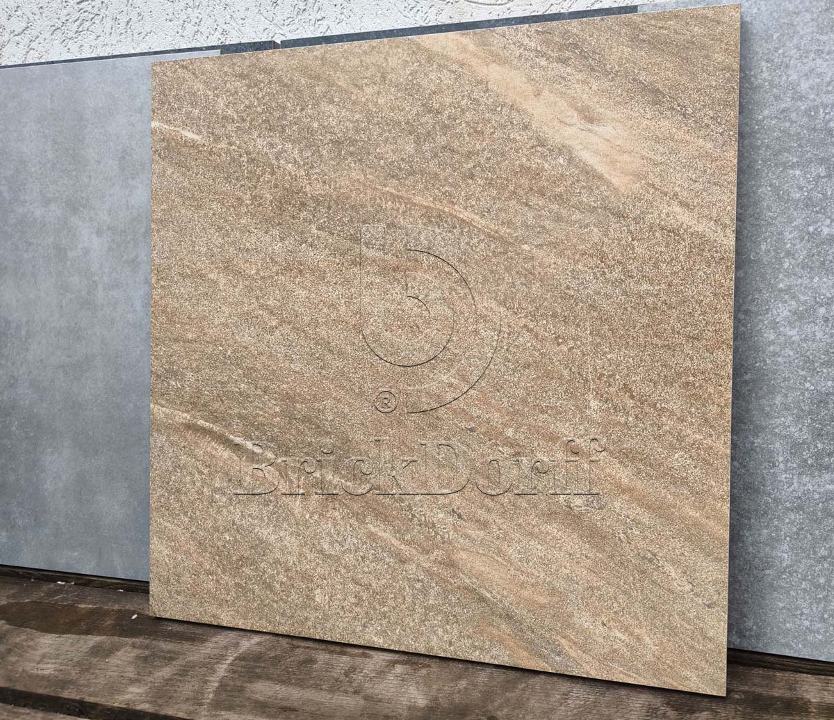Andora Brown 600x600x20 мм, тротуарная плитка уличная, противоскользящая, керамогранит OutdoorDesign