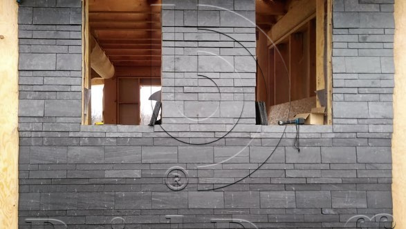 Камень отделка фасада и интерьера. Натуральный - природный камень СЛАНЕЦ плитка  400*220*5/7 мм