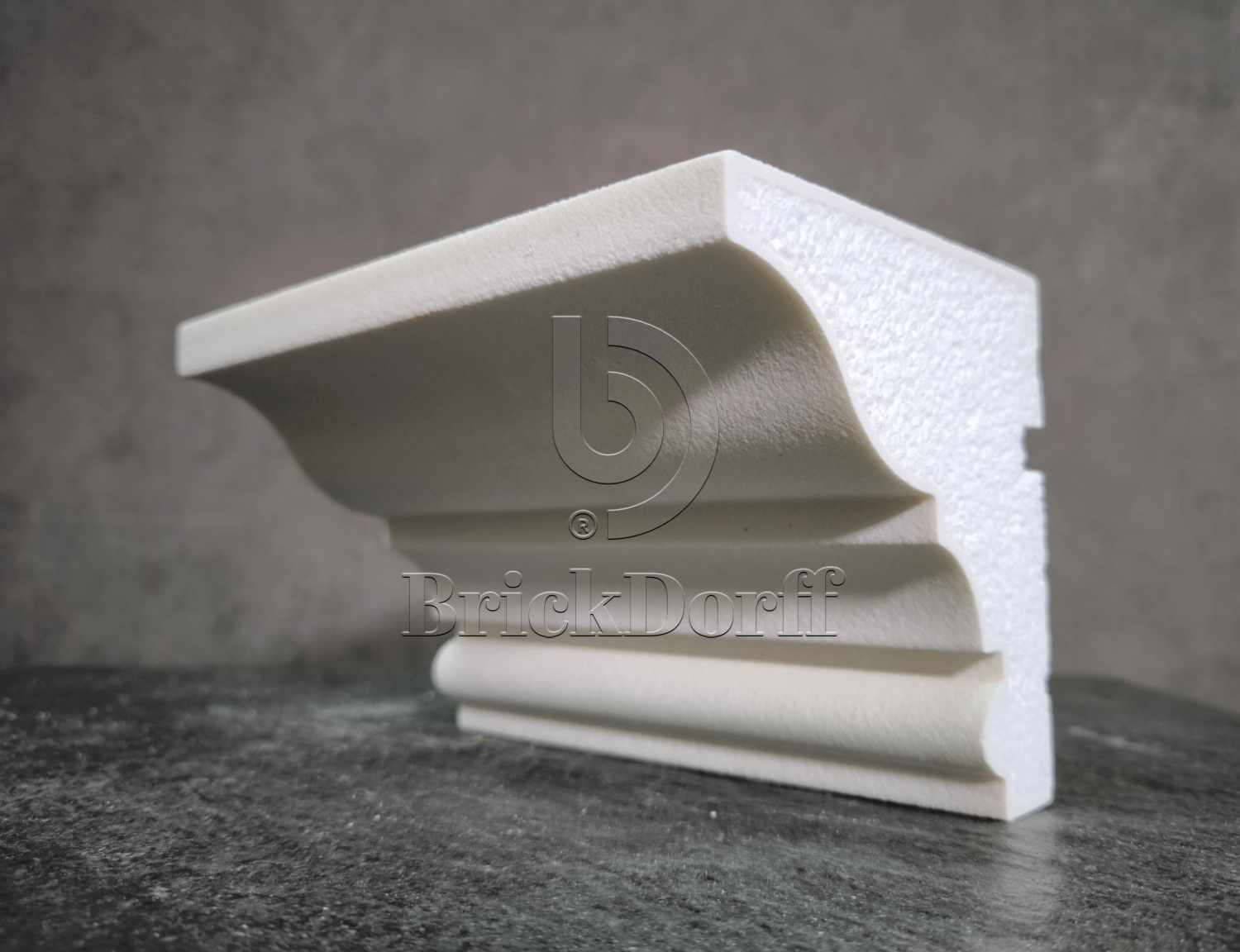 КАРНИЗ для Фасада и Интерьера - лепнина, декор из пенополистирола КВ-125/1 125*120*2000 мм