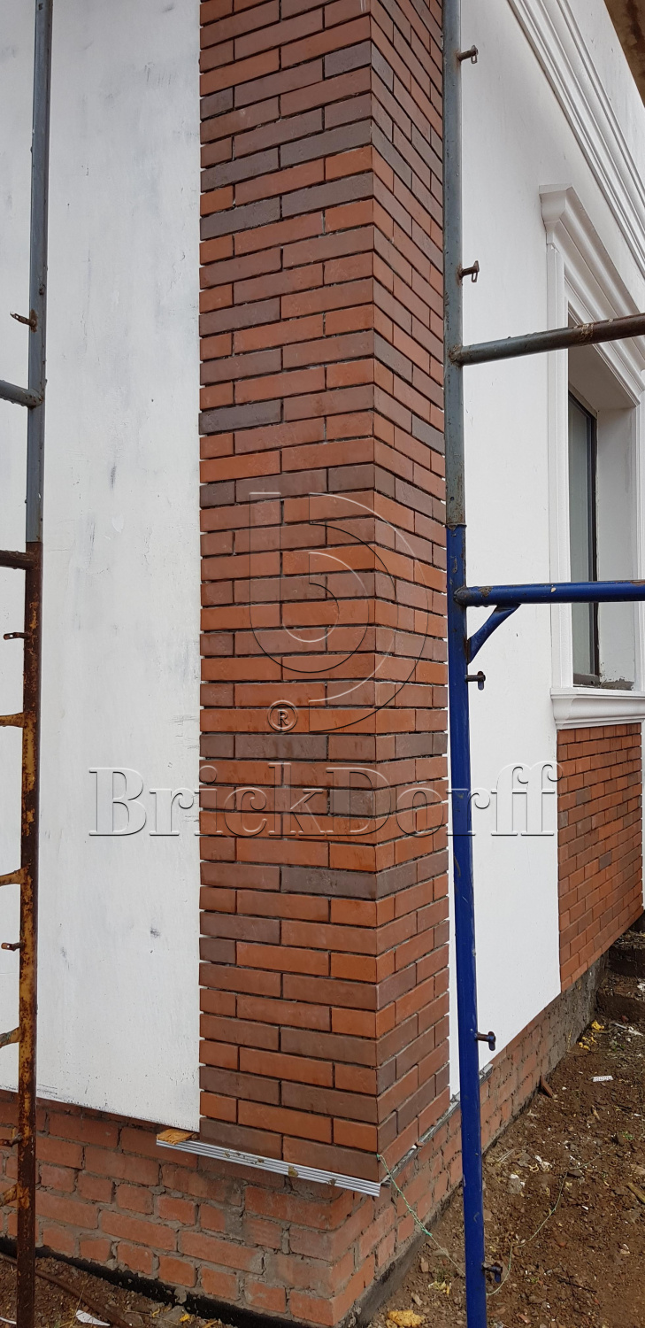 ABC Schieferstruktur Naturbrand, 240*52*7 мм, Клинкерная фасадная плитка облицовочная под кирпич Баварская кладка.