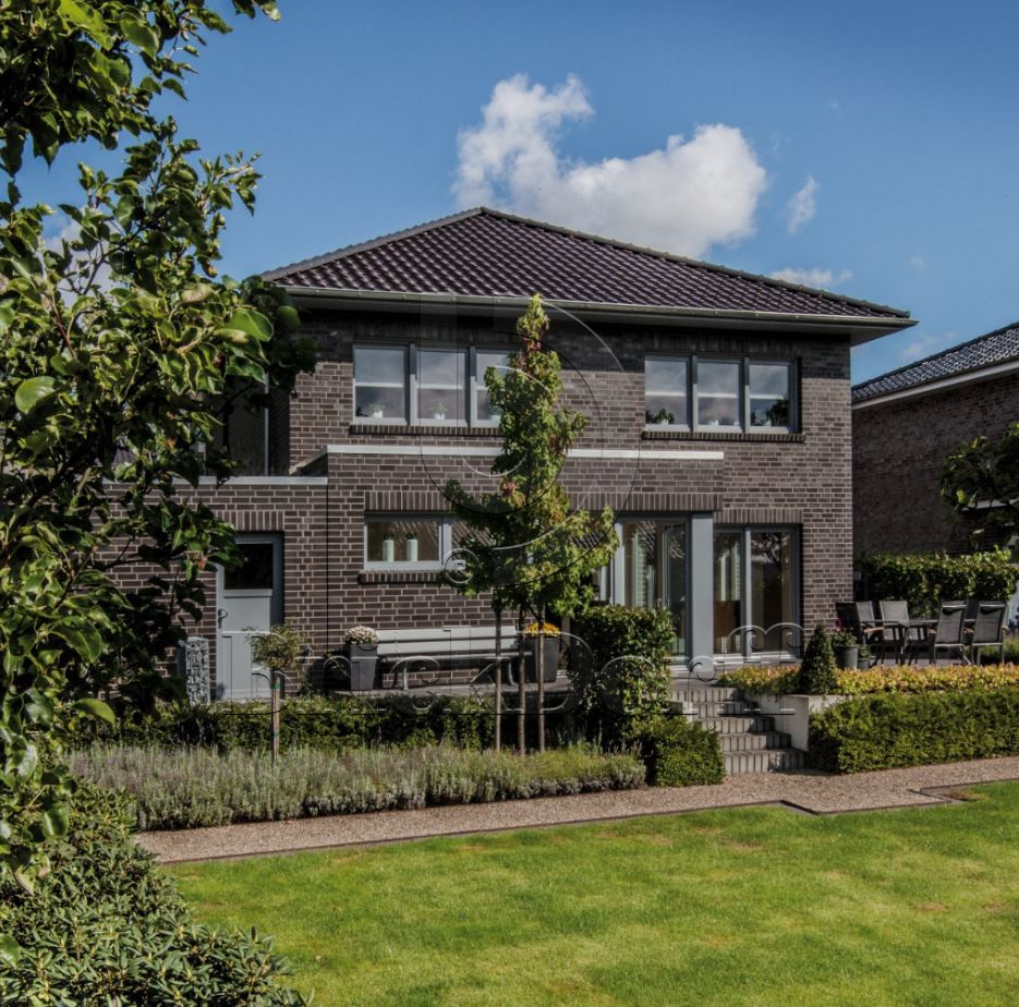 Кирпич облицовочный Клинкерный ABC 954 Hamburg schwarz-blau-bunt glatt NF 240*115*71 мм