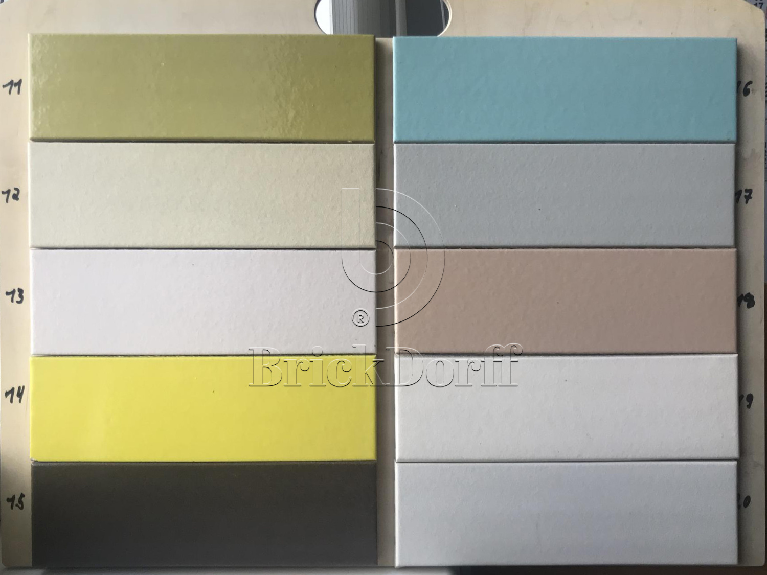 №39 Глазурованная Фасадная плитка Клинкерная облицовочная под кирпич 283х84х11 мм цвет серый RAL