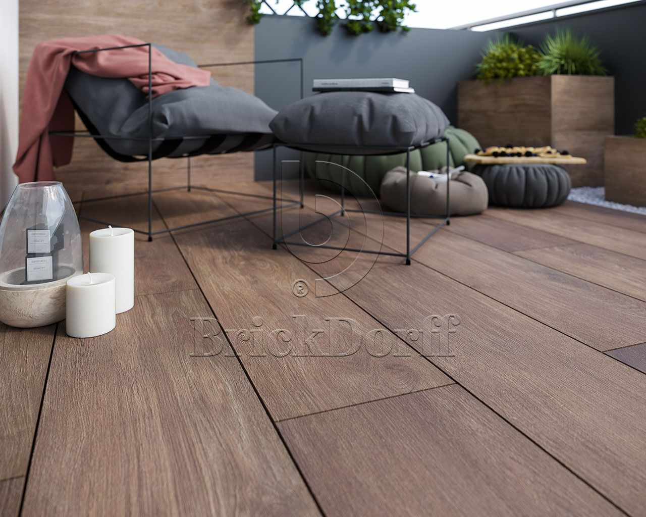 Willow Ochra Gres 295*1195*20 мм тротуарная плитка уличная, противоскользящая, керамогранитная Paradyz