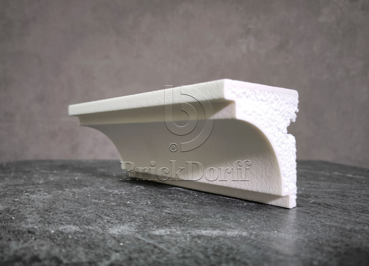 КАРНИЗ для Фасада и Интерьера - лепнина, декор из пенополистирола КВ-80/1 80*80*2000 мм