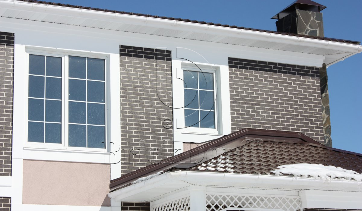 Antik Mangan, 240*71*8 мм, Клинкерная фасадная плитка облицовочная под кирпич, ABCklinker