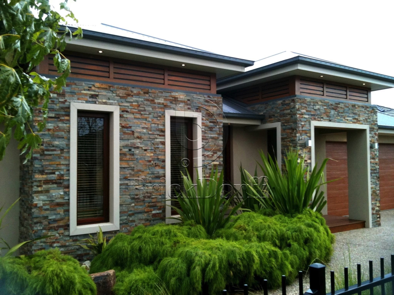 Сланец Цветной-1120 600*150*10-20 мм, натуральный камень для фасада и интерьера BD