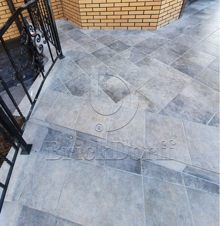 Клинкерная плитка Viano Grys 300x300x11 – для улицы, террасы, крыльца, лестницы, морозостойкая