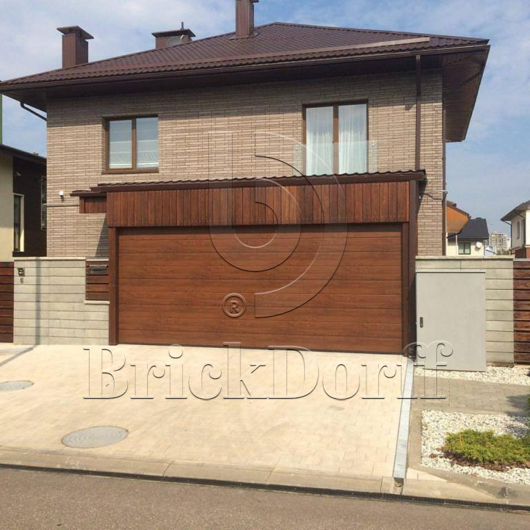 Клинкерная фасадная плитка облицовочная под кирпич Stroeher (Штроер) Zeitlos 237 austerrauch рельефная, 400*71*14 мм