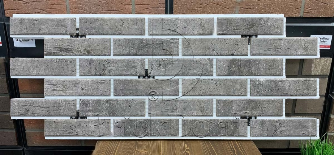 Cement Dark фасадная термопанель из пенополистирола ППС 60 мм с клинкерной плиткой