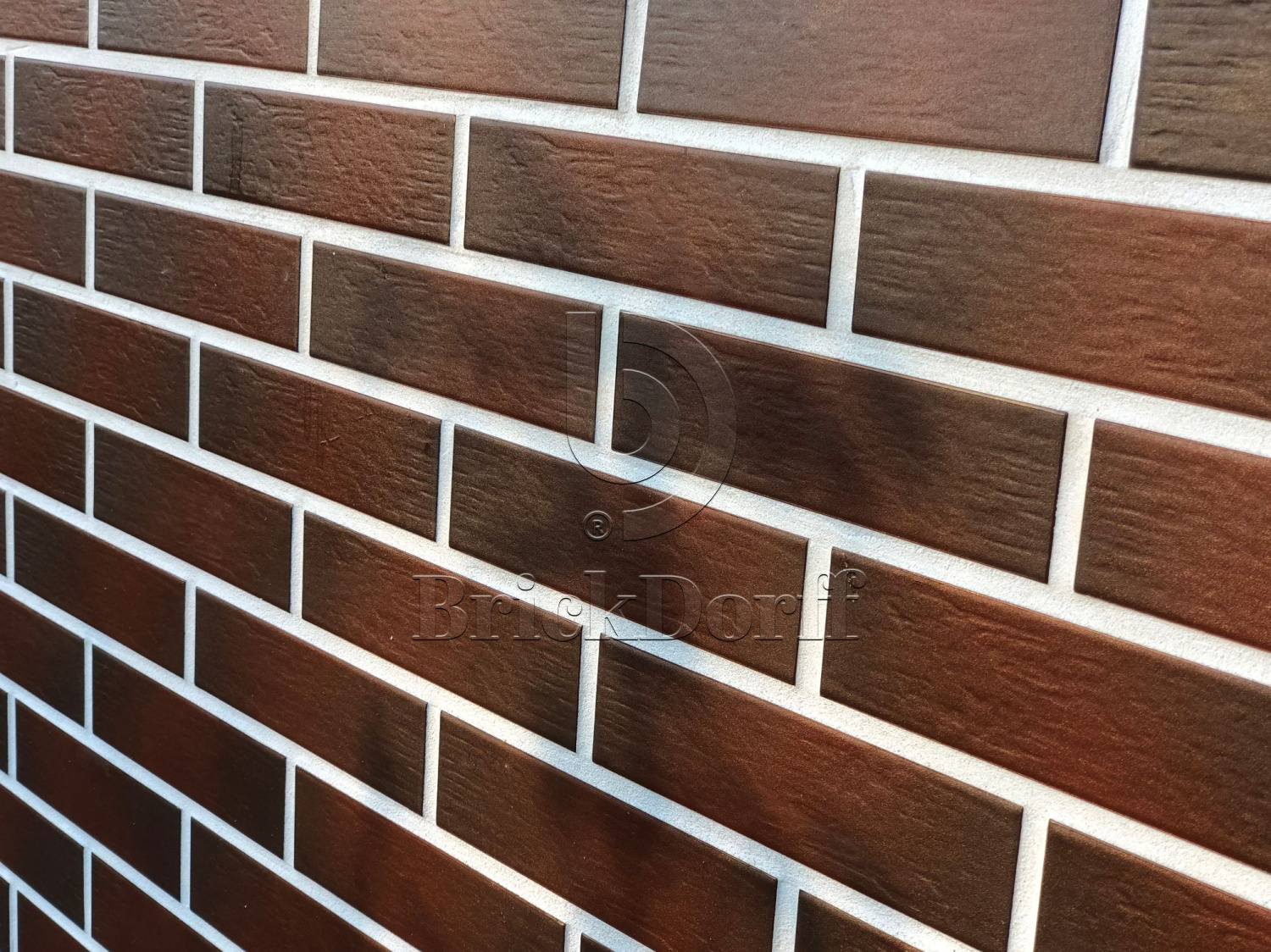 CLOUD BROWN 245X66х7,4 мм Клинкерная фасадная плитка под кирпич облицовочная коричневая