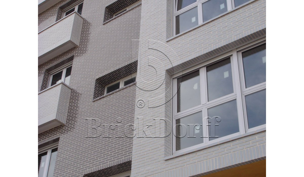 Фасадная Термопанель из Пенополиуретана ППУ 40 мм с Клинкерной Глазурованной плиткой Dunkelgrau 380, 240*71*10 мм