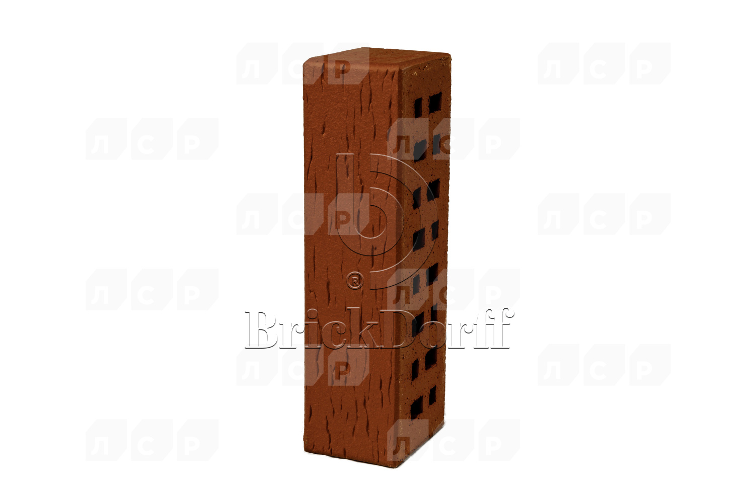 Кирпич лицевой клинкерный ЛСР пустотелый "Лондон" береста M300, 250*85*65 мм
